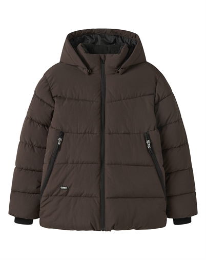 Name It - NKMMelvin Puffer Jakke - Seal Brown 